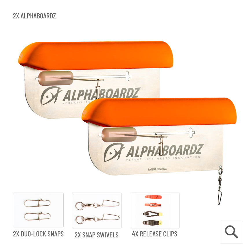 Orange Alphaboardz planer board and included items with purchase.