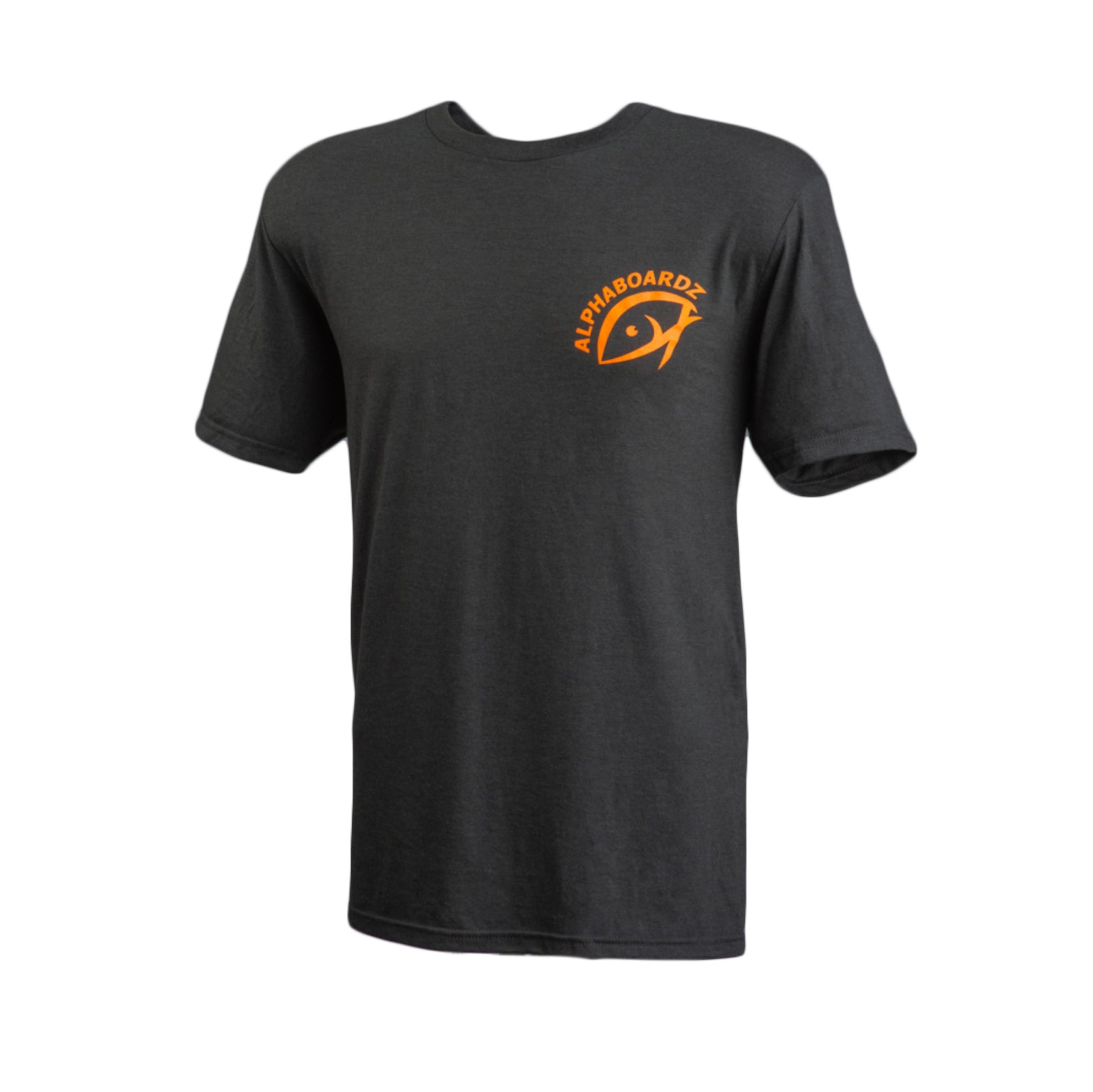 Alphaboardz orange soft tee, a perfect choice among fishing shirts for men.